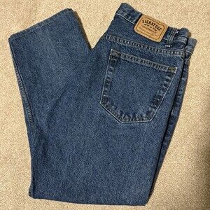 Levi's Signature Mens Straight Leg Blue Jeans Medium Wash 100% Cotton, Sz 36x29